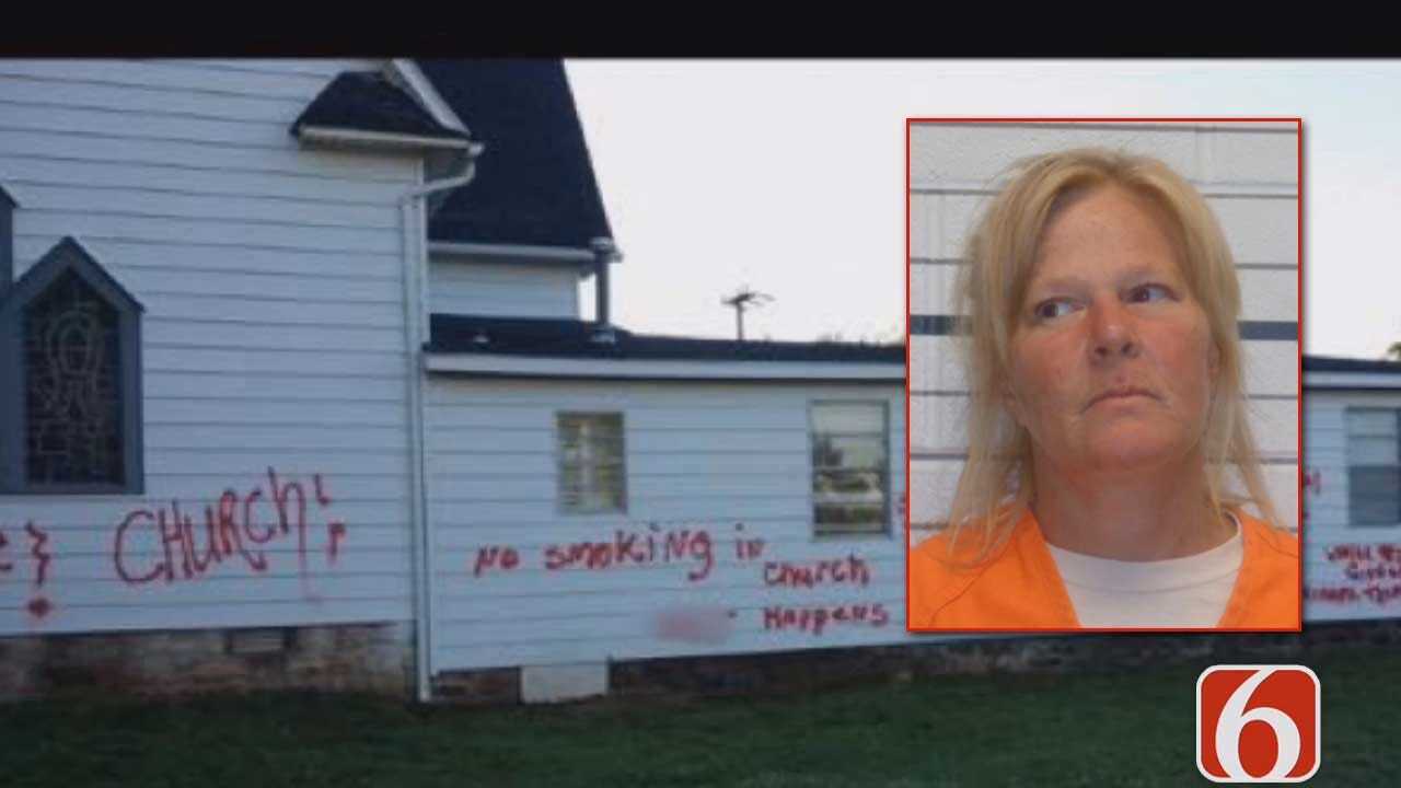 Tess Maune: Woman Charged With Spray Painting Depew Churches Says She Was 'Spreading Love'