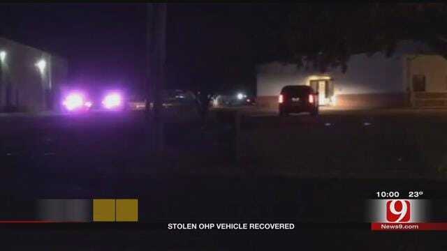 Troopers Recover Stolen OHP Vehicle In OKC