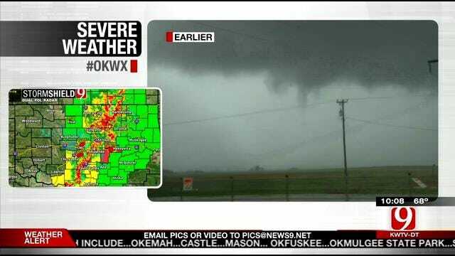 Multiple Tornadoes, Hail Reported In Western Oklahoma