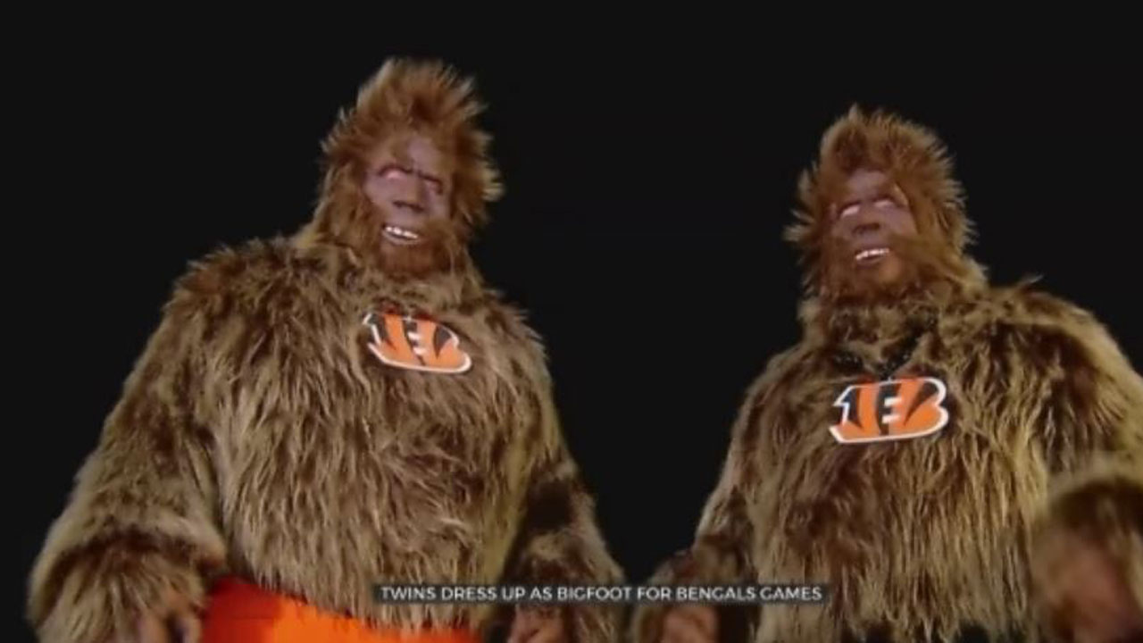 Twins Dress Up As Bigfoot For Cincinnati Bengals Games