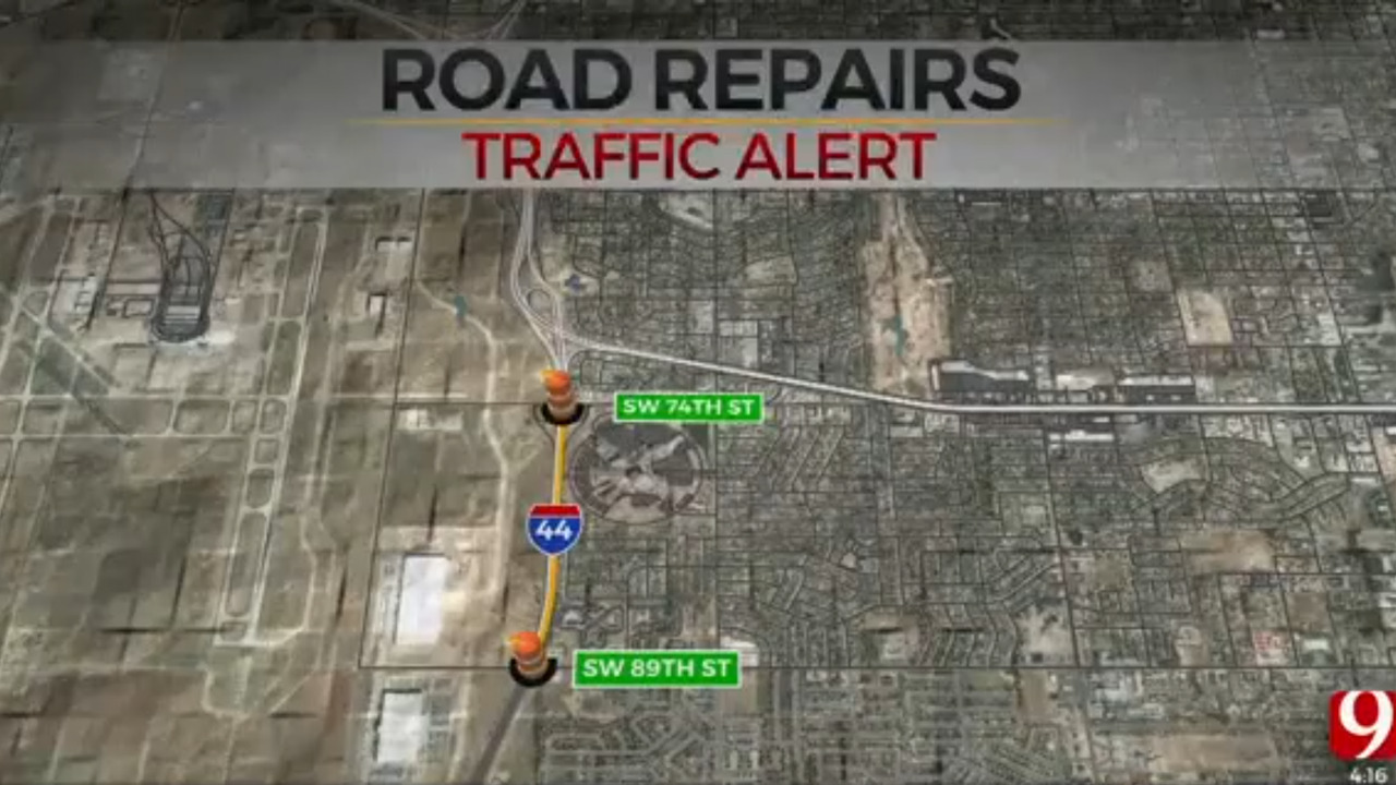 Section Of I-44 In SW Oklahoma City Narrowed For Repairs