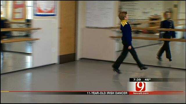 11-Year-Old Irish Dancer From Edmond Stops By News 9
