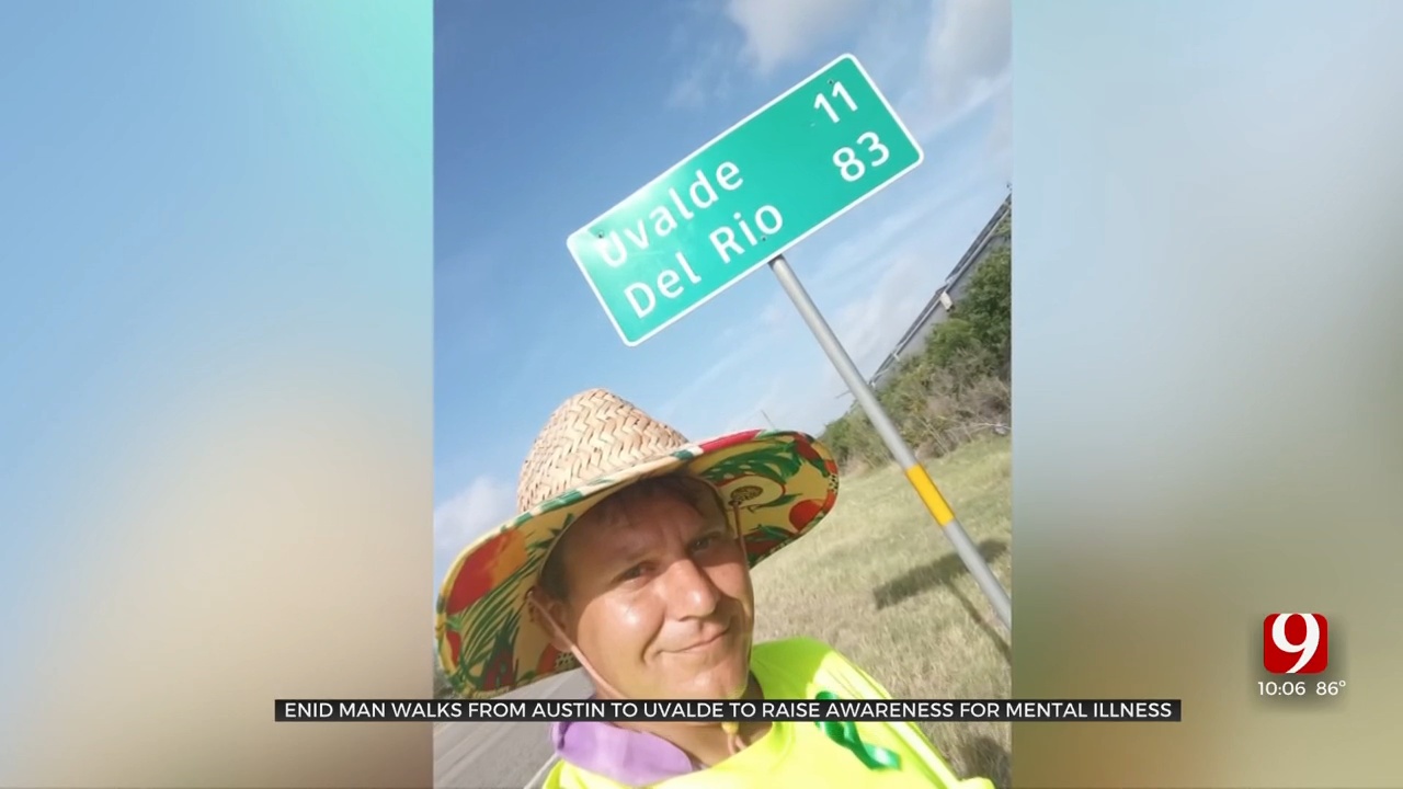 Oklahoma Man Walks Over 160 Miles To Spread Awareness For Uvalde, Texas, Shooting Victims