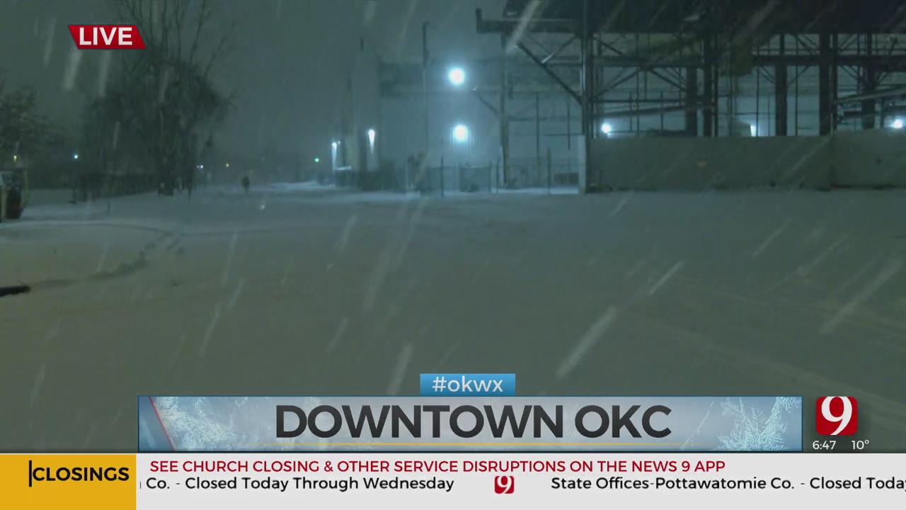 Many Warming Centers Filling As Snow Falls Across OKC