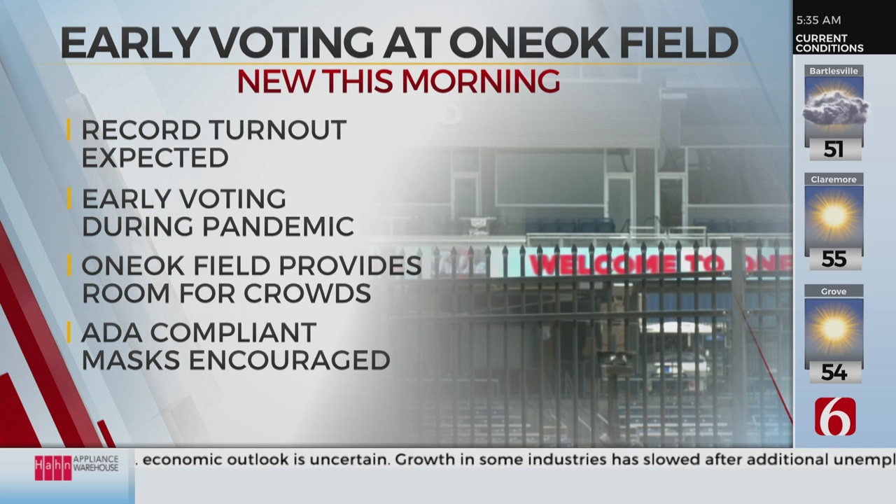 ONEOK Field Chosen For  New Early Voting Location