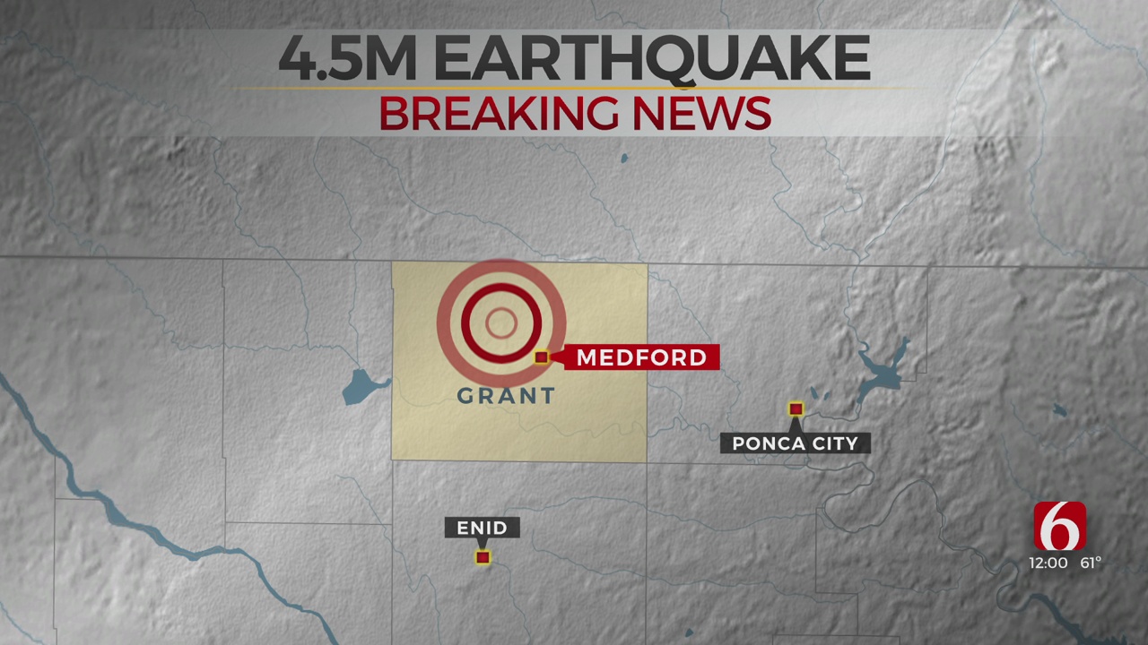 4.5M Earthquake In N. Oklahoma, Aftershocks Felt Statewide