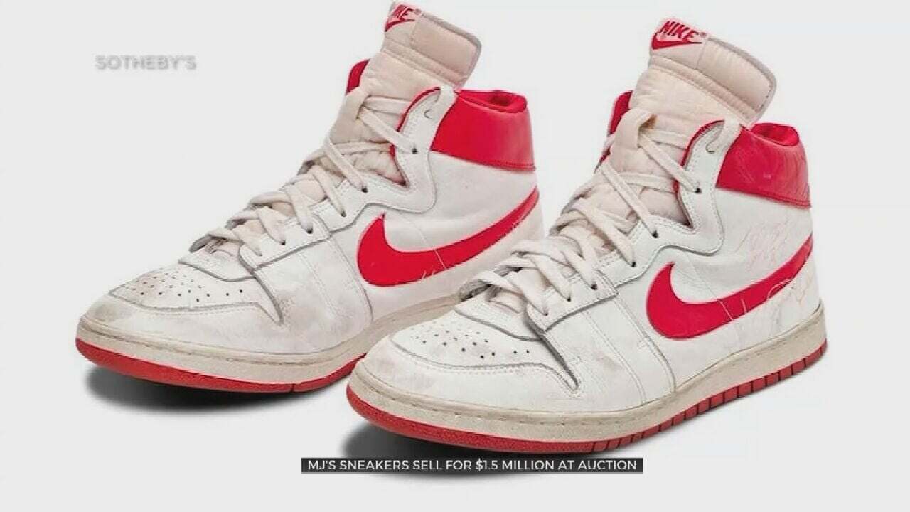 Michael Jordan's 1984 Sneakers Sell For Nearly $1.5M, An Auction Record