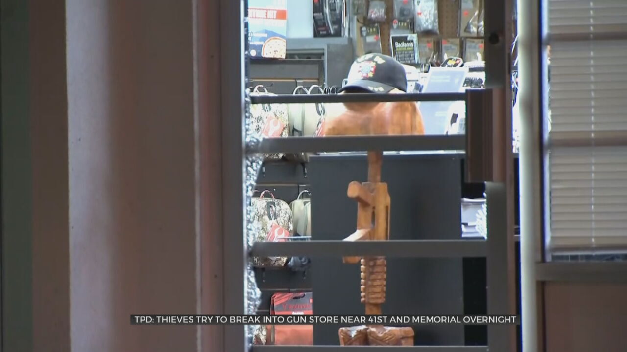 Police Report Attempted Break-In At Tulsa Gun Shop