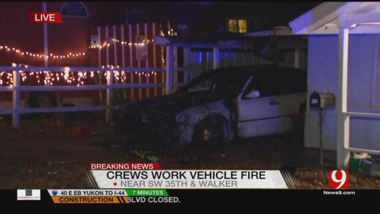 Firefighters Put Out Suspicious Vehicle Fire In SW OKC
