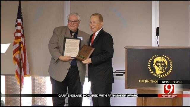 Gary England Receives Award From OK City/County Historical Society
