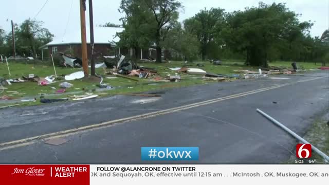 Storms Leave Damage Behind Near Keefeton in Muskogee County