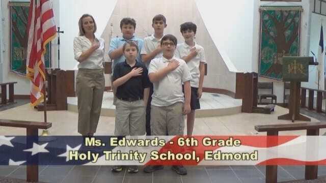 Ms. Edwards' 6th Grade Class At Holy Trinity School