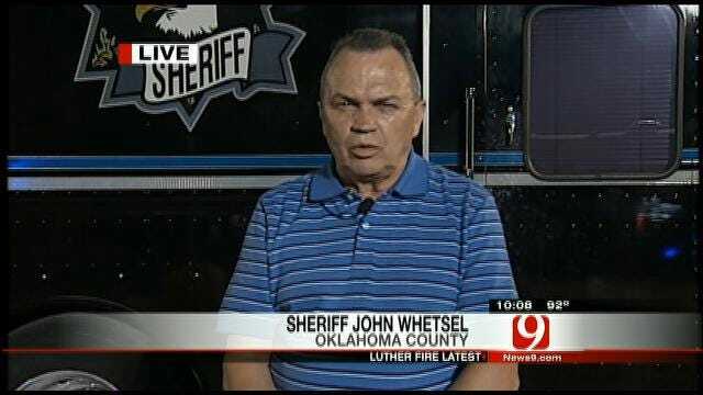 Oklahoma County Sheriff John Whetsel Talks About Luther Wildfire