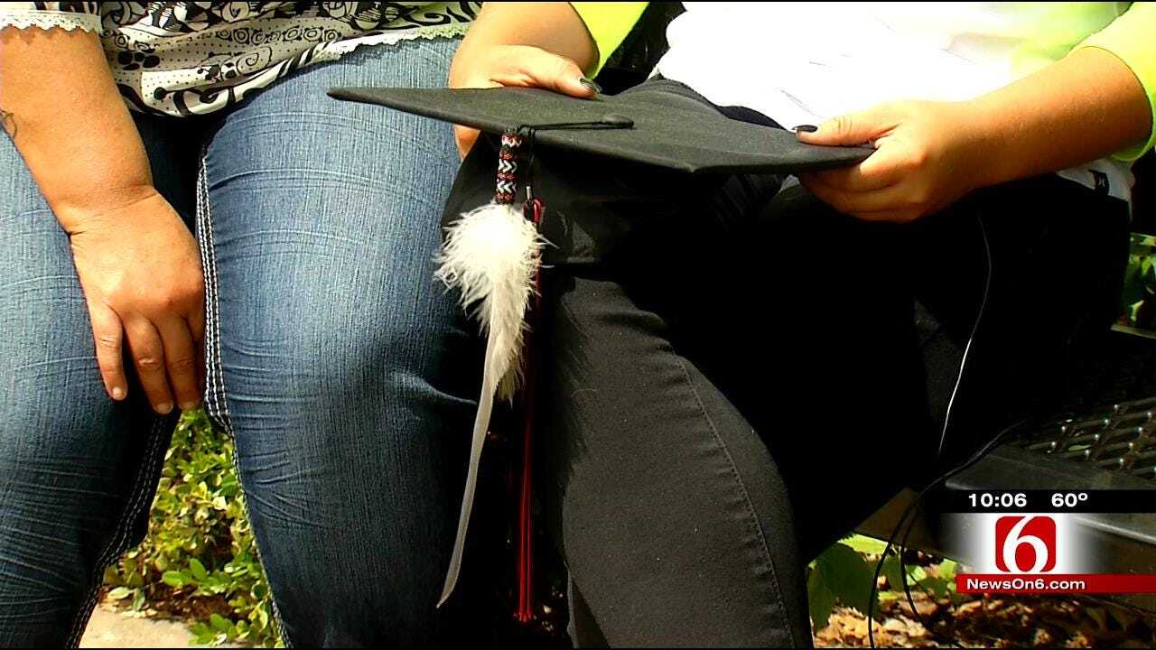 Caney Valley Senior Graduates Without Eagle Feather