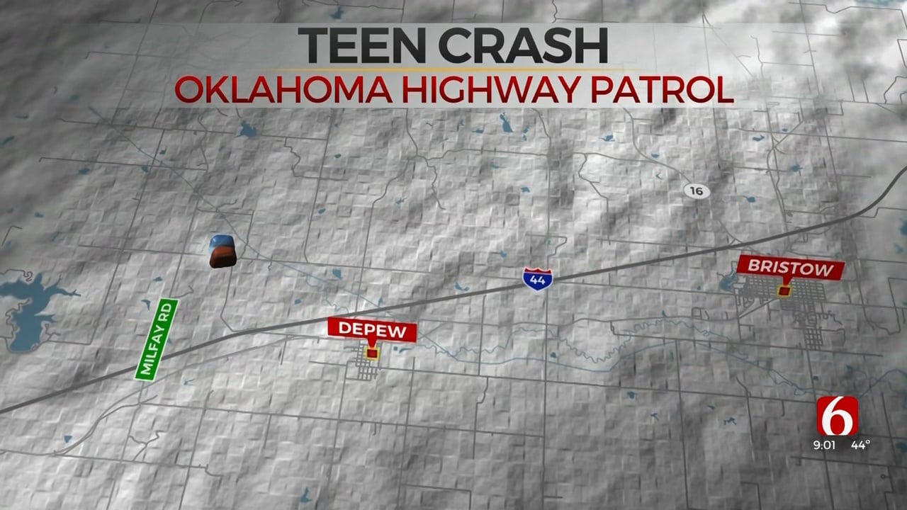 3 Teenagers Hospitalized Following Creek County Crash