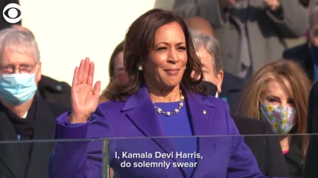 Watch: Kamala Harris Sworn In As Vice President