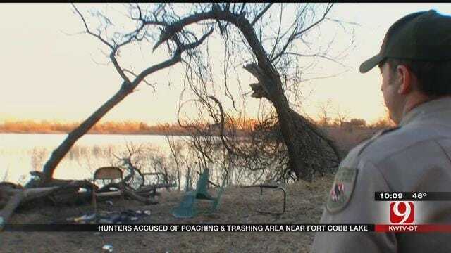 Hunters Accused Of Poaching, Trashing Area Near Fort Cobb Lake