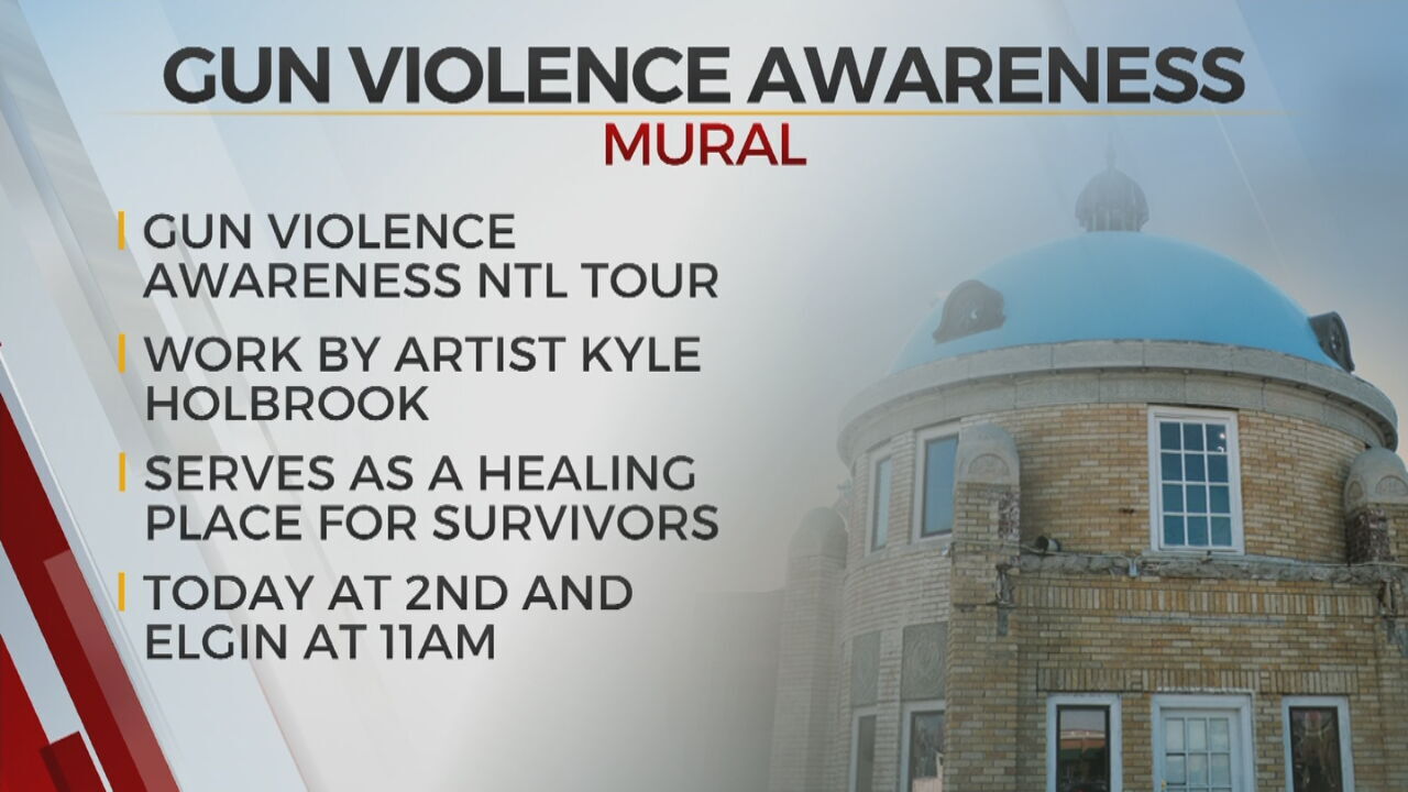 Mural Raising Awareness About Gun Violence To Be Unveiled In Tulsa's Blue Dome District 