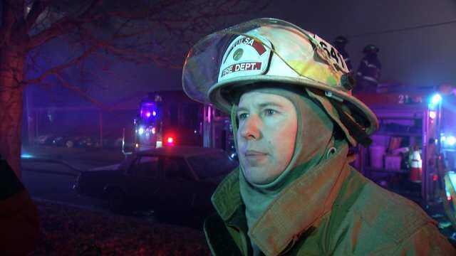 WEB EXTRA: Tulsa Fire District Chief Jeremy Moore Talks About Fighting The Fire