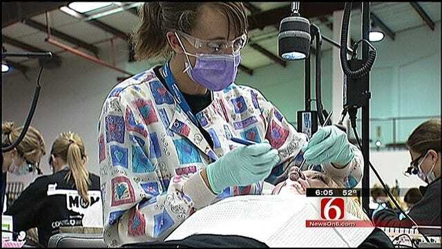 Patients Line Up For Free Dental Care In McAlester