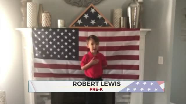 Daily Pledge: Pre-K Student Robert Lewis