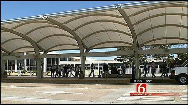 Transport Workers Union Holds Protest At Tulsa International Airport