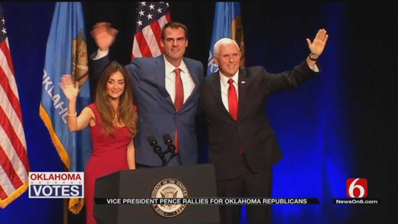 Vice President Mike Pence Speaks At Tulsa Rally For Kevin Stitt