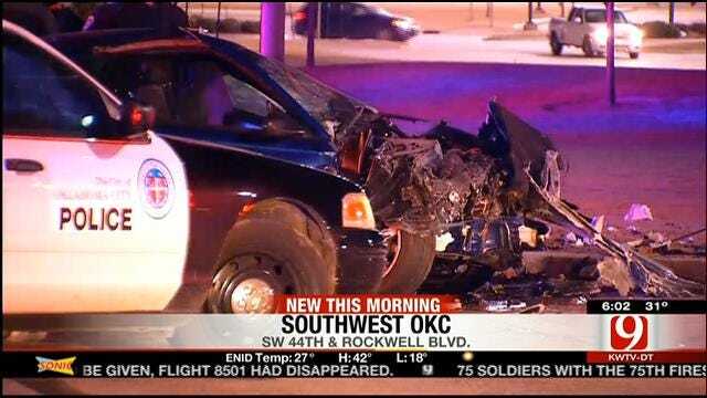 Emergency Crews Respond To Two Wrecks In Oklahoma City
