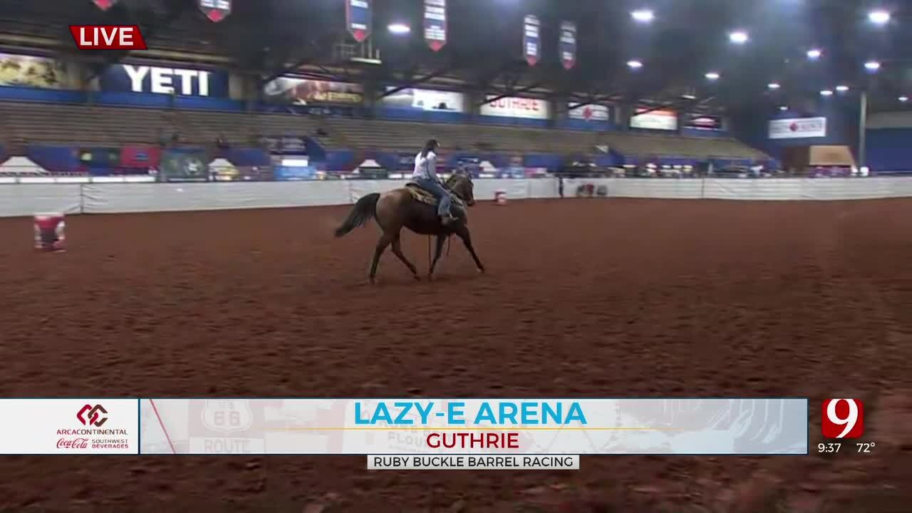 Lazy-E Arena Hosting Ruby Buckle Barrel Races