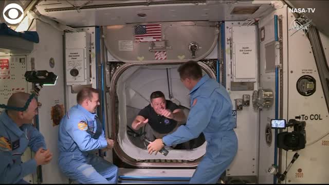 Watch: NASA Astronauts Board The International Space Station