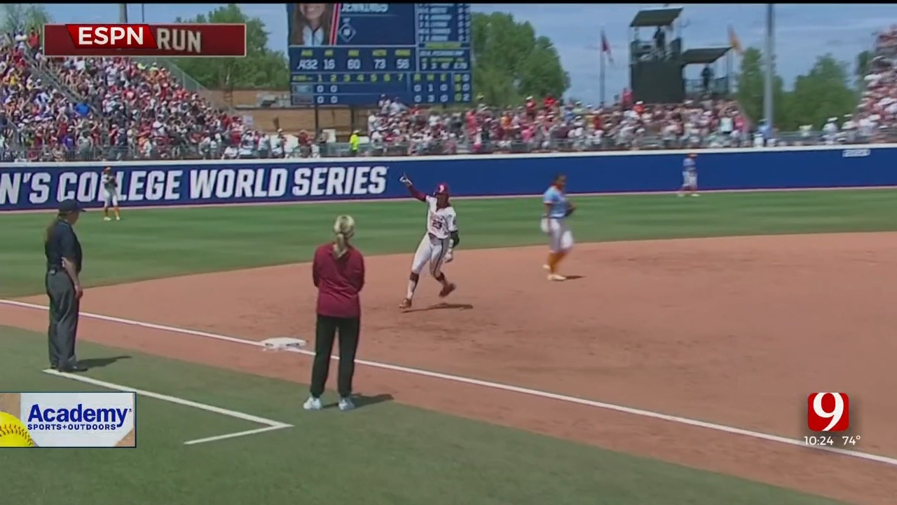 Sooners Storm Into WCWS Semifinals With 9-0 Victory Over Lady Vols