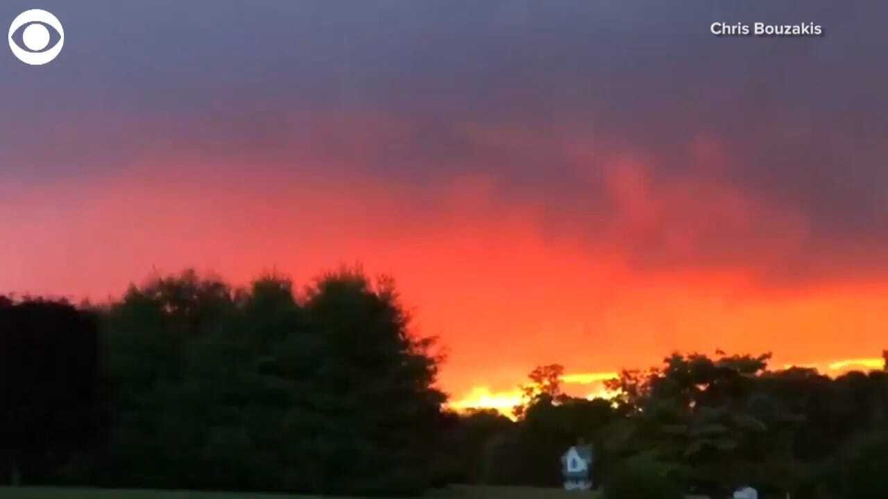 WHOA! Lightning Was Seen Streaking The Sky During Sunset In Connecticut