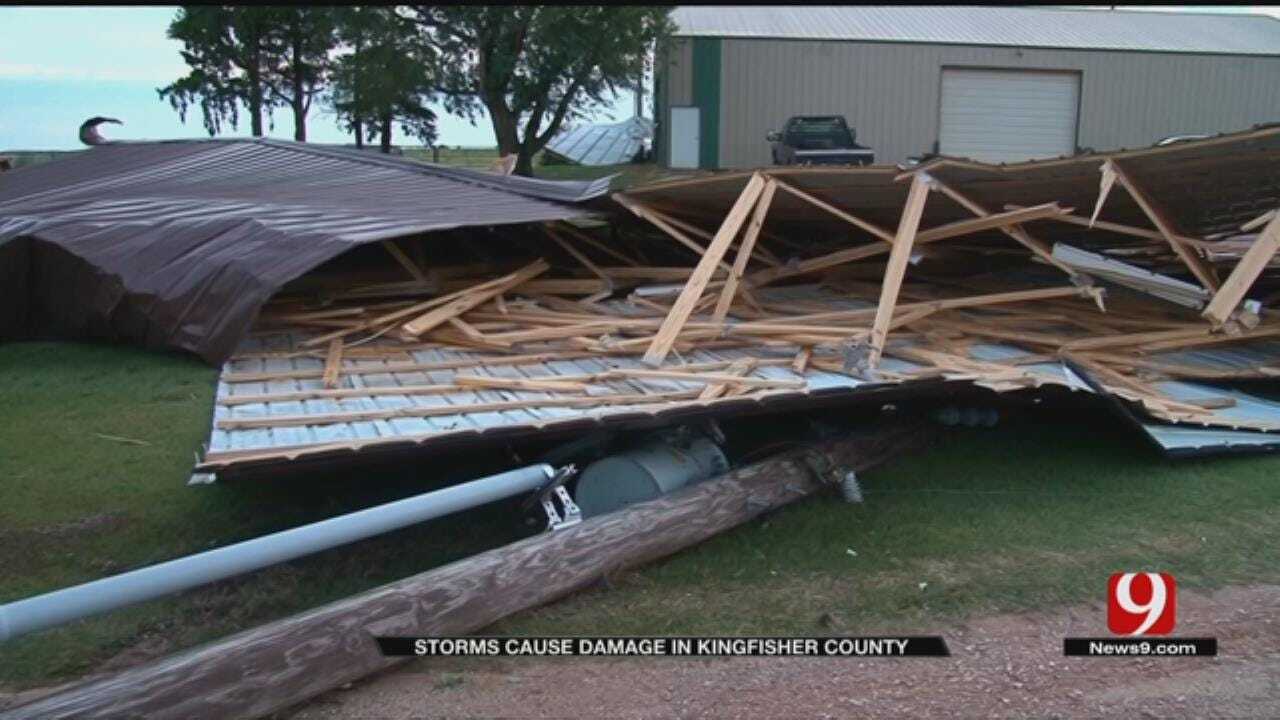 Severe Storms Cause Damage In Kingfisher County