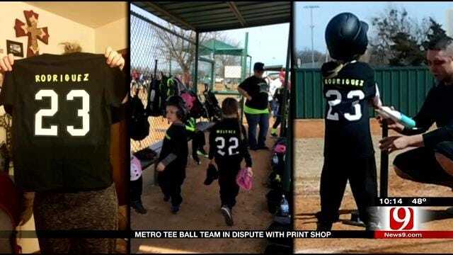 Moore T-Ball Team And Printing Co. In Dispute Over Uniforms