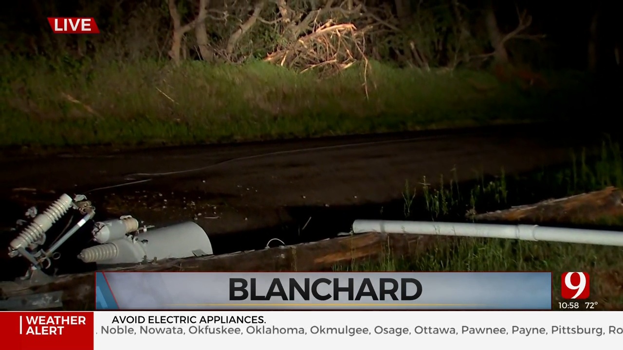 Storm Damage Reported In Blanchard, Okla.