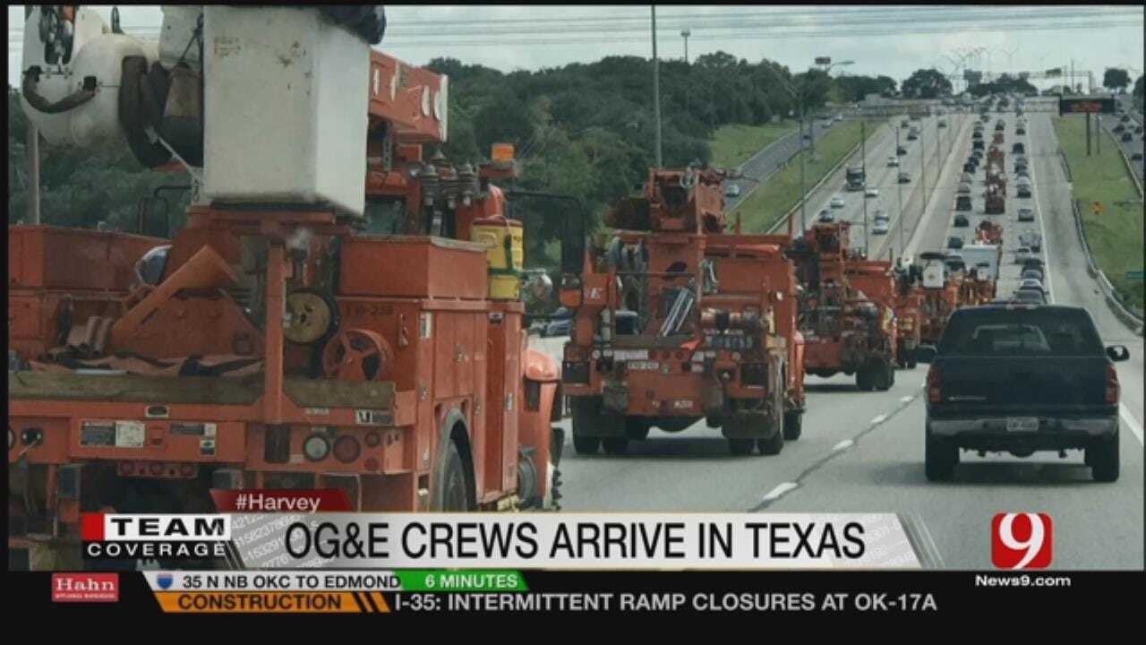 OG&E Crews Head To Texas Gulf For Harvey Relief Efforts