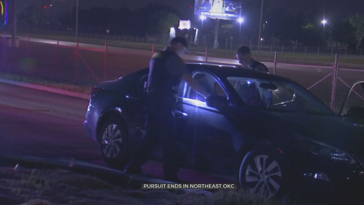 3 In Custody After Police Chase Ends In NE OKC