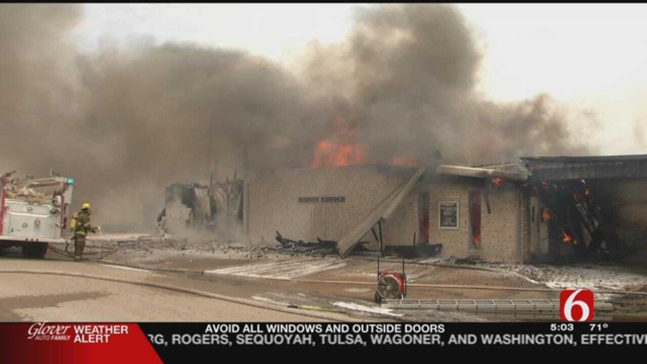 'God's Bigger Than A Fire,' Says Pastor Of Destroyed Nowata Church