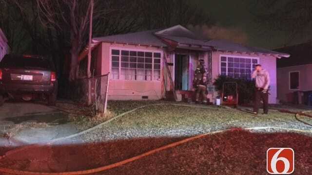 Tony Russell Reports: Dog Wakes Owner To Tulsa House Fire