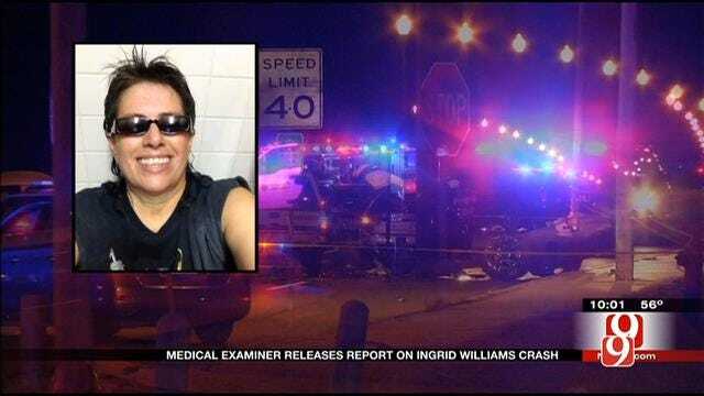 Medical Examiner Releases Report On Ingrid Williams Crash