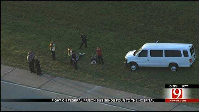 Fight Breaks Out On Federal Prison Bus; 4 Inmates Injured