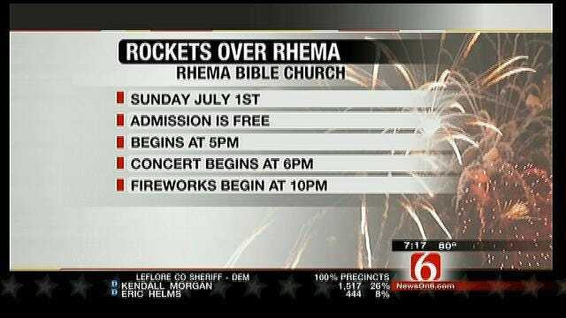 Rockets Over Rhema This Sunday