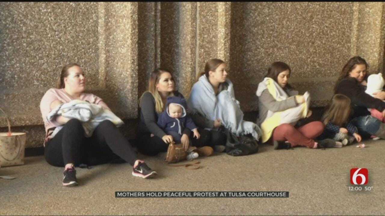 Mothers Hold Peaceful Protest At Tulsa Municipal Courthouse