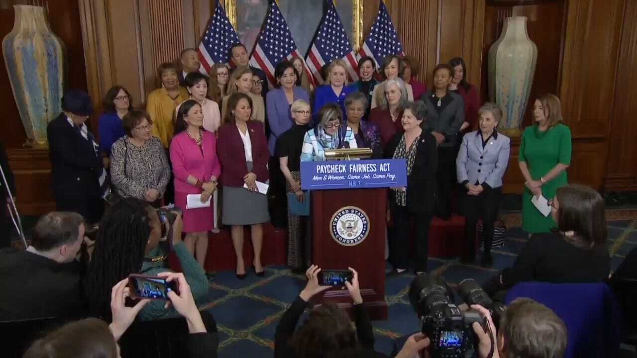 Female Lawmakers Advocate For Gender Pay Equality On Equal Pay Day