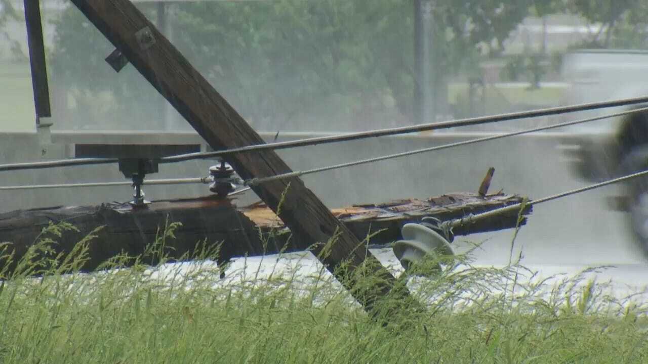 WEB EXTRA: Video Of Tulsa Wednesday Afternoon Storm Damage