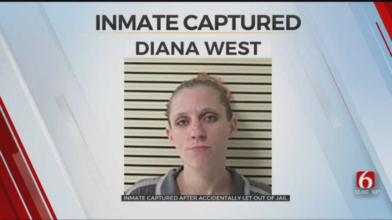 Woman Mistakenly Released From Wagoner Jail Back In Custody