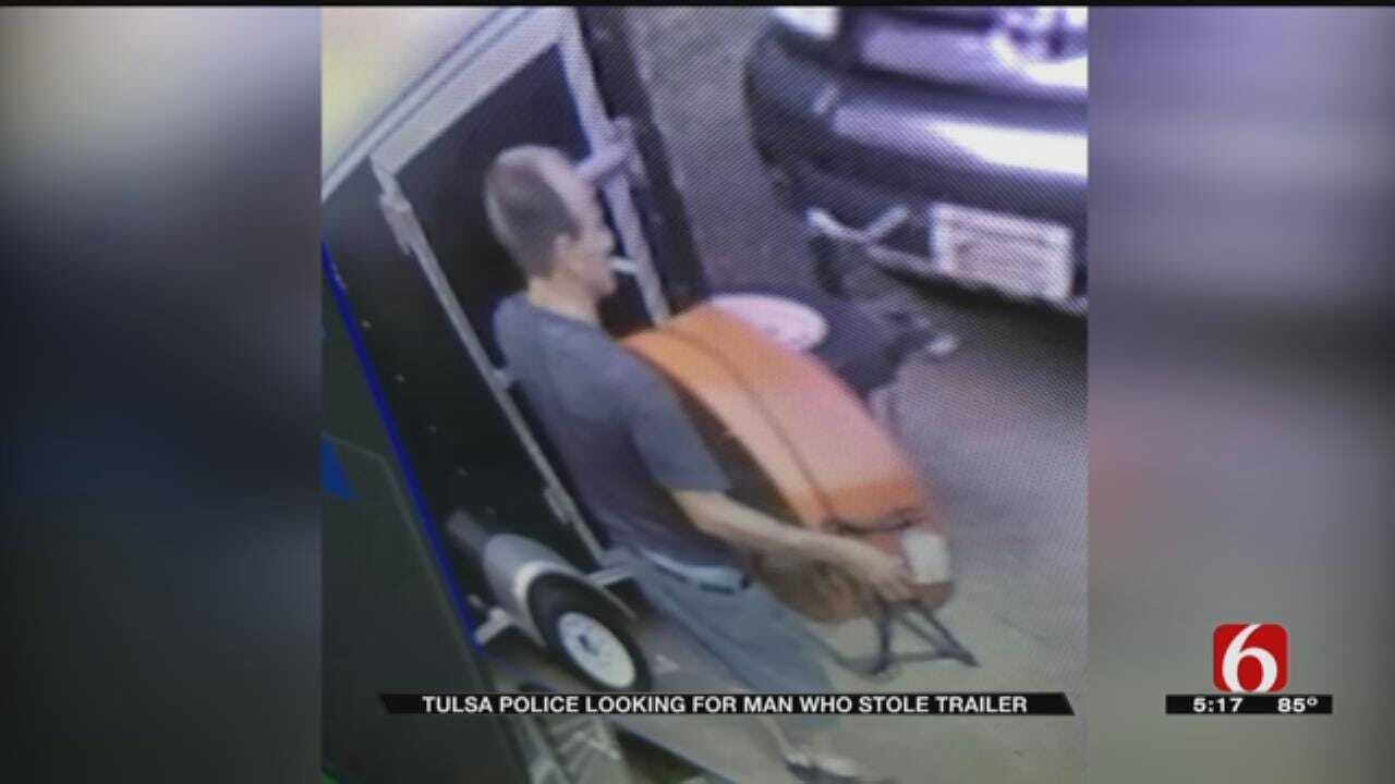 TPD: Equipment Trailer Theft Caught On Camera