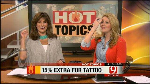 Hot Topics: 15 Percent Extra For Tattoo