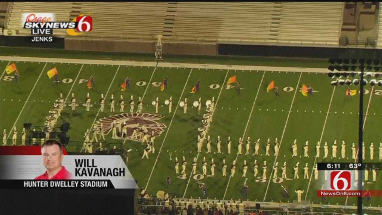 Jenks Marching Band Rehearses For Tournament Of Roses Parade