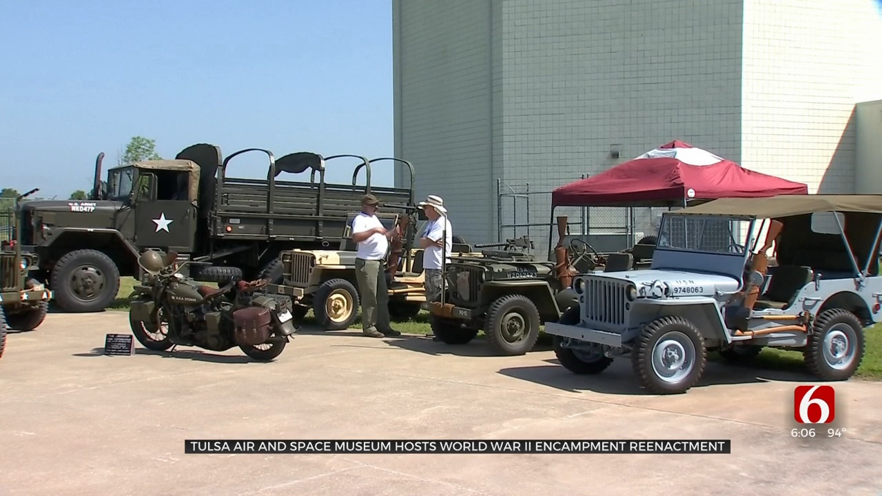 Tulsa Air And Space Museum Hosts World War II Encampment Reenactment